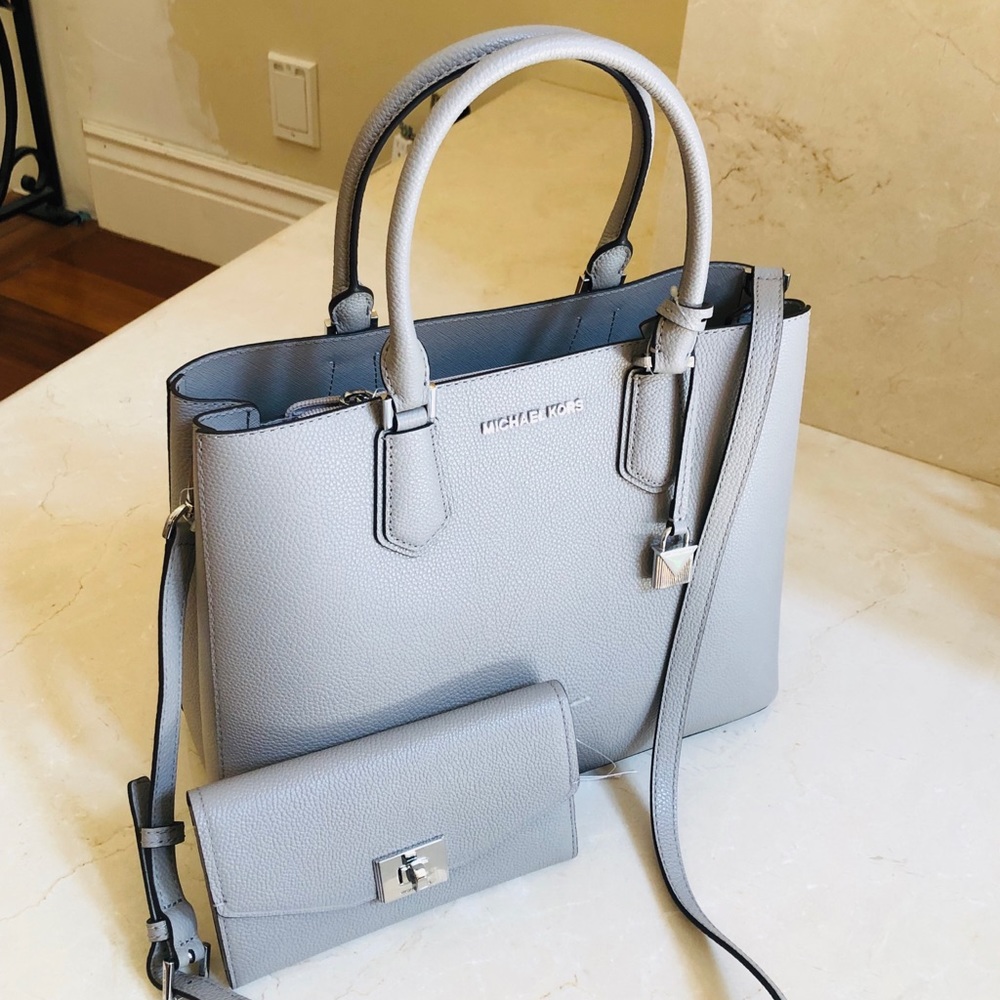 NWT Michael Kors large Adele Satchel&wallet Set - Picture 5 of 5